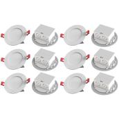 Valu+ Recessed LED White Lights 4-in Round 11W with Adjustable Light Distribution - Pack of 6