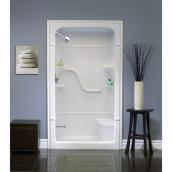 Mirolin Madison 50-in W x 34.25-in L x 84.5-in H White Acrylic Shower Wall Surround Side and Back Walls