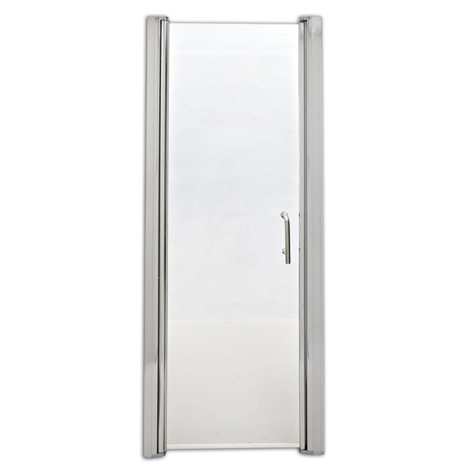 Mirolin 30.5in to 31.5in Silver Frameless Hinged Shower Door SDM30PS