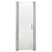 Mirolin 30.5-in to 31.5-in Silver Frameless Hinged Shower Door
