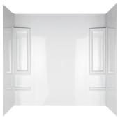 Contour de baignoire Mirolin en polystyrène résistant aux chocs, blanc (60 po x 32 po x 58 po)