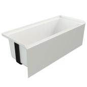 Mirolin 30-in x 60-in White Acrylic Rectangular Bathtub with Left-Hand Drain Included
