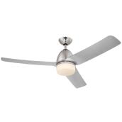 Westinghouse Ceiling Fan with LED Light - 3 Silver Blades - 52-in W
