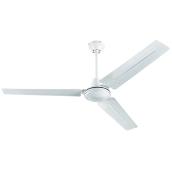 Westinghouse Industrial Ceiling Fan - 3 White Blades - Cold-Rolled Steel Motor - 56-in W