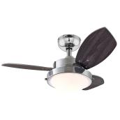 Westinghouse Ceiling Fan - Chrome - 3 Blades - 30-in dia