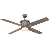 Westinghouse Cliff 56-in Industrial Steel Ceiling Fan - 4 Reversible Blades - Dimmable Integrated LED