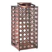 Patio Lantern - Rattan Imitation - 15" - Copper