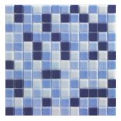 Tuile décorative pour mur Mono Serra Nordik, 12 po x 12 po, bleu, 10/bte
