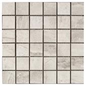 Pietra Bella Porcelain Mosaic - Grey - 12" x 12" - 5/Box