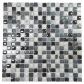 Mosaïque de verre et marbre « Roccia », 12 x 12 po, bte de 5