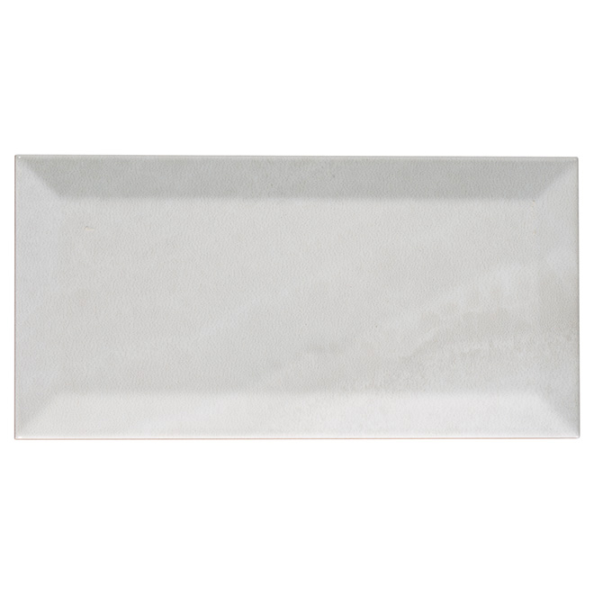 Image of Mono Serra | Wilson Ceramic Wall Tile With Bevelled Edges In Blanco - 4-In W X 8-In L | Rona