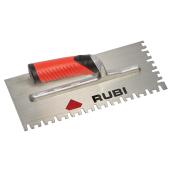 Rubi Notched Cement Trowel - Metal - Rubber Handle - 11-in Length