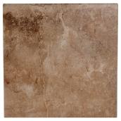 Tuile de céramique, 16'' x 16'', brun, 11/boîte