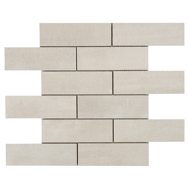 Mono Serra Wall and Floor Mosaic Porcelain Tiles - 12-in L x 14-in W