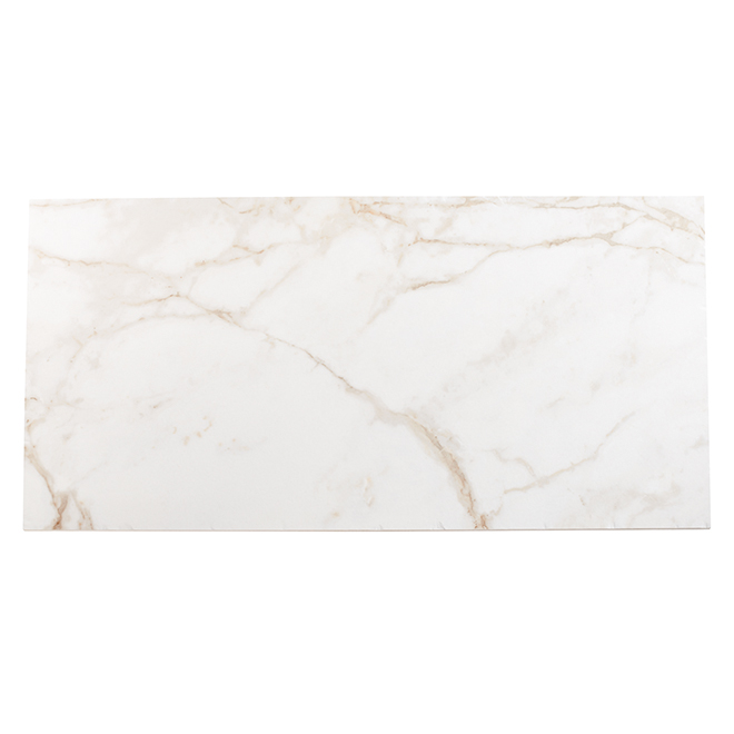 Mono Serra Calcatta Marmi Oro Porcelain Tiles - 18-in x 36-in, Marbled