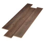 Plancher stratifié AC3 en HDF, 12 mm, brun pâle