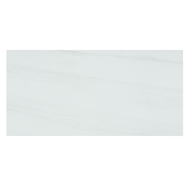 Carreau de porcelaine Mono Serra, Onice Bianco, blanc, 12 po x 24 po, antibactérien