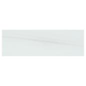 Mono Serra Onice Bianco Porcelain Tile - 4-in W x 12-in L - White - Antibacterial - 42/Box