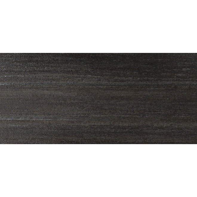 Carreaux de porcelaine noir anthracite Lappato pour plancher Futura de Mono Serra, 12 po l. x 24 po L.