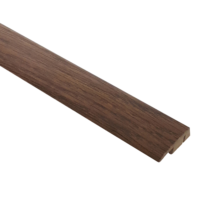 Mono Serra Laminate End Moulding - Dark Brown - HDF - Laminate Finish - 1-3/4-in W x 94-in L