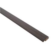 Mono Serra Laminate End Moulding - Black - High Density Fibreboard - 1.75-in W x 94-in L