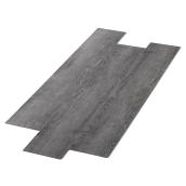 Mono Serra Vinyl Flooring - Denver Grey - 7-in x 48-in - 12 Pieces