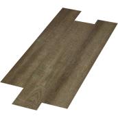 MONO SERRA Brown SPC Water Resistant Luxury Vinyl Floor Planks - 12 Textured Click System Tiles