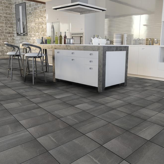 Mono Serra Forum Antracite Porcelain Tile 12 in W x 24 in L Anthracite 8 Box