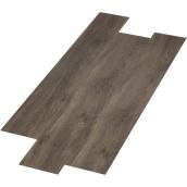 MONO SERRA SPC Water and Stain Resistant Vinyl Planks - Whistler Dark Grey with Wood Texture