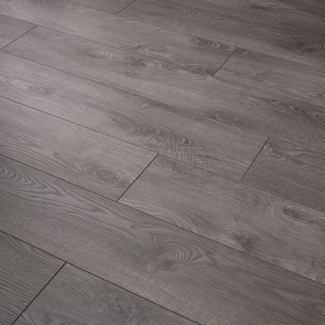 Mono Serra 7.44-in W x 47.05 L x 12-mm T Effect Grey HDF Laminate Flooring - 14.59-ft²/Box