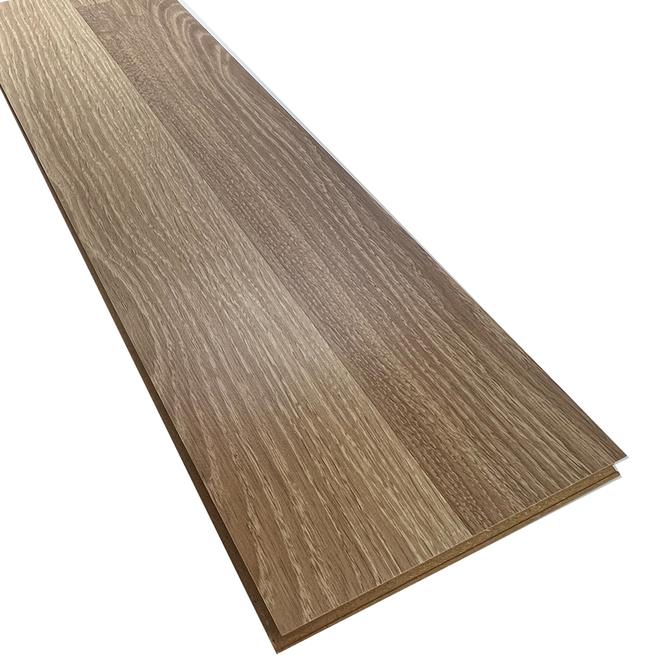 Plancher stratifié en fibres haute densité Mono Serra beige-brun naturel 7,6 po l. x 47,24 L. x 8 mm, 24,93 pi²/bte