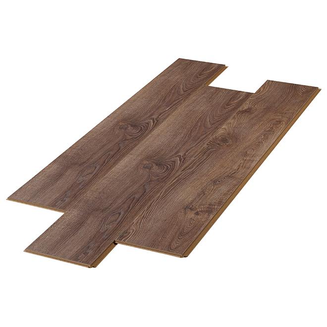 Mono Serra 7.44-in W x 47.05-in L x 12-mm Pamir Effect Brown HDF Laminate Flooring - 14.59-ft²/Box