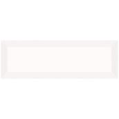 Mono Serra Tiffany 26/Box 4-in x 12-in Glossy White Ceramic Tiles - 8.4 sq ft - Antibacterial