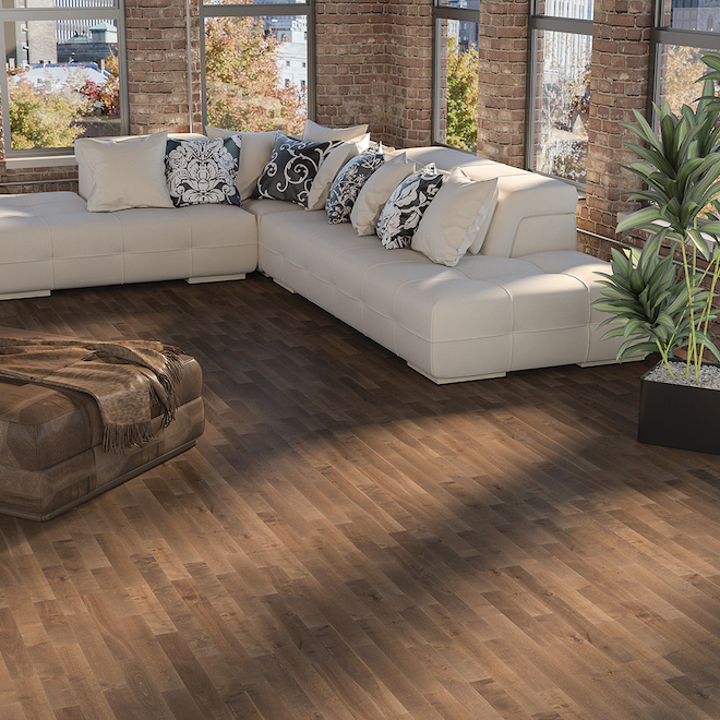 Mono Serra Hardwood Birch Flooring - 3/4-in x 3 1/4-in - Brown - 20 per Box