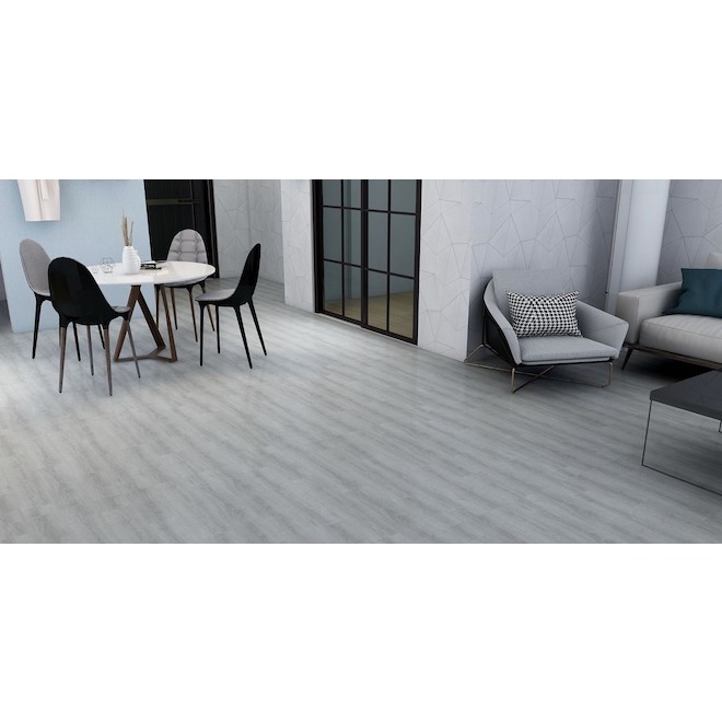 Mono Serra 12-Piece 7.09-in x 48-in Grey Interlocking Vinyl Plank Flooring