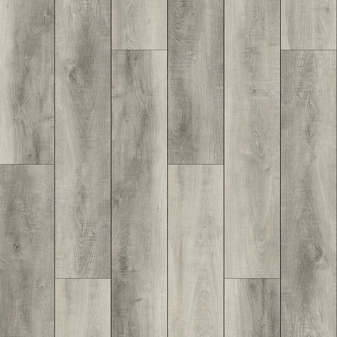 Mono Serra 18-Piece 5.94-in x 48-in Grey Vinyl Flooring