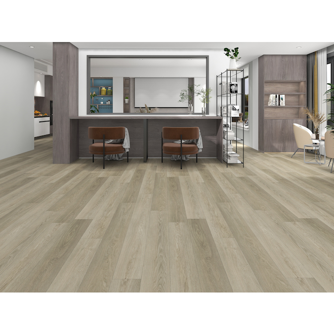 Mono Serra 18-Piece 5.94-in x 48-in Sand Vinyl Flooring