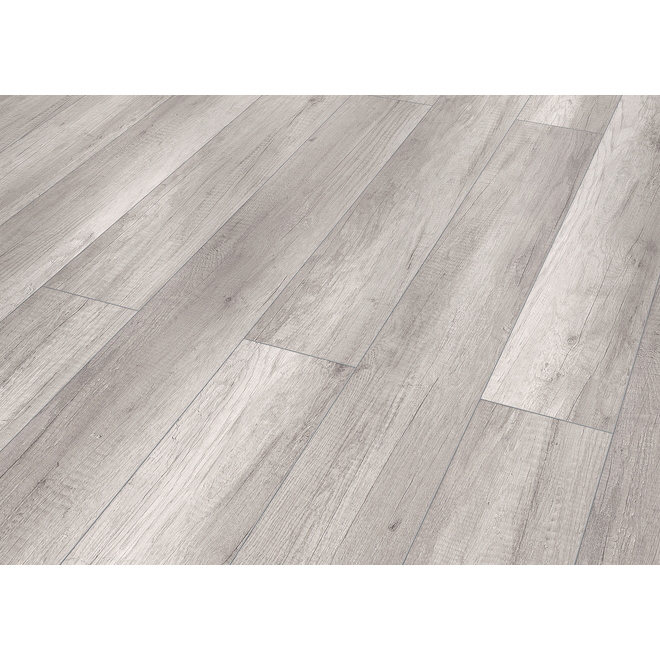 Image of Mono Serra | 7.56-In X 50.59-In X 8-Mm Napoli Grey Oak HDF Laminate Flooring - 18.6-FtÂ²/box | Rona