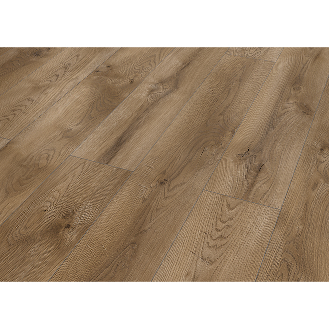 Mono Serra 7.56-in x 50.59-in x 8-mm Bellemont Brown Oak HDF Laminate Flooring - 23.92-ft²/Box