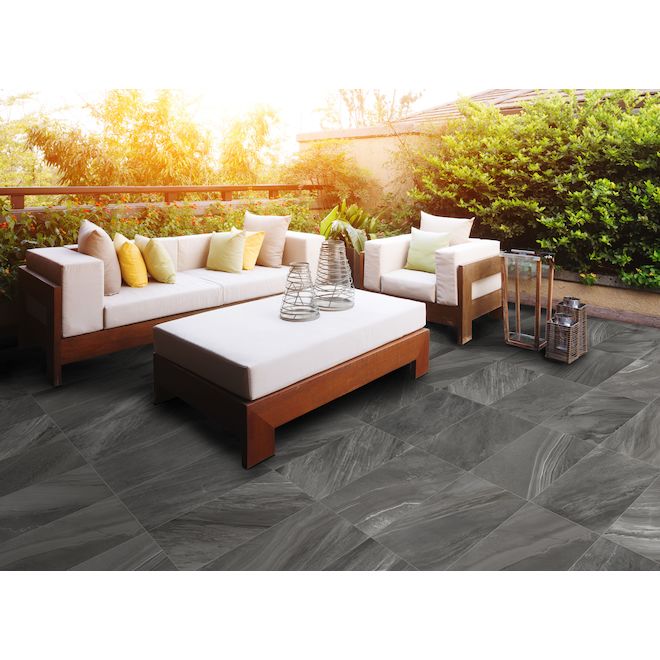 Mono serra North Stone 12-in x 24-in Porcelain Tiles - 8/box