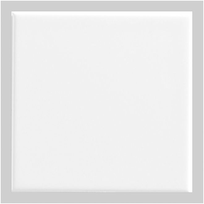 Tuile de céramique blanc lustré Mono Serra de 6 po x 6 po, 60/bte