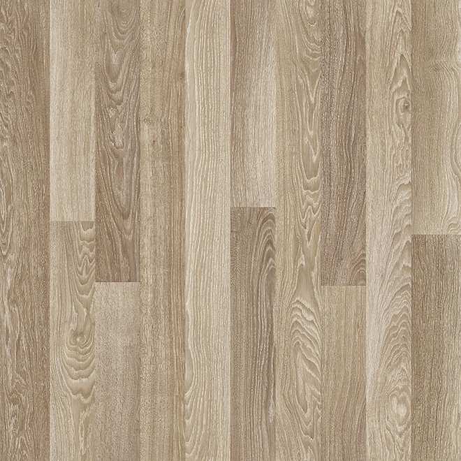 Plancher stratifié en fibres haute densité Mono Serra beige brun 7,52 po x 47,24 po x 8 mm, 24,67 pi²/bte