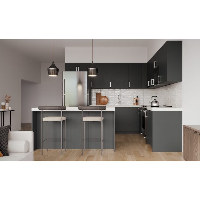 Landon & Co. BELLINA Drawer Front in MDF 24 x 15-in - Dark Grey