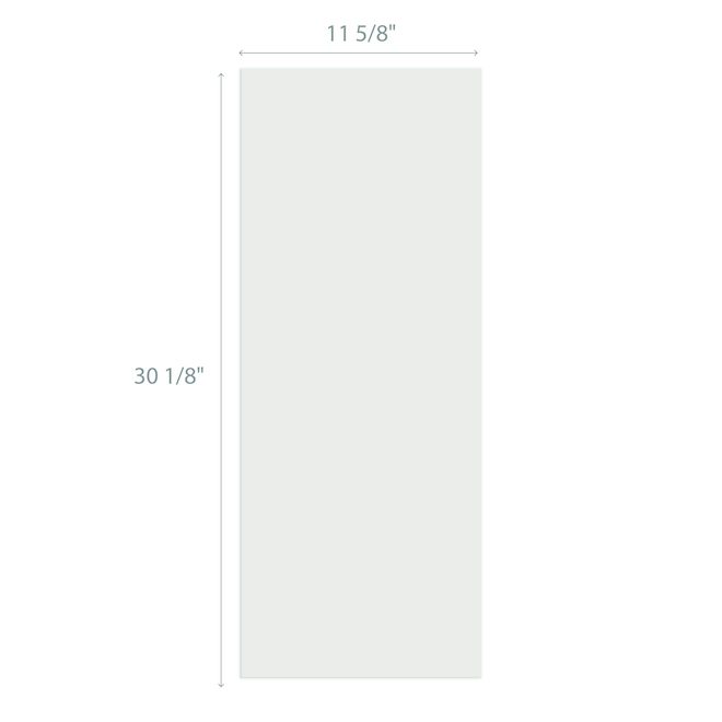 Porte de coin BELLINA de 12 x 30 po en MDF, blanc mat