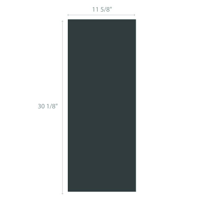 BELLINA 12 x 30-in MDF Dark Grey Corner Door