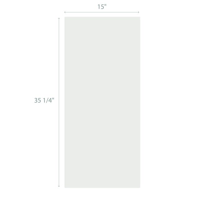 Porte d'armoire pour cabinet BELLINA de 15 x 35 po en MDF, blanc mat