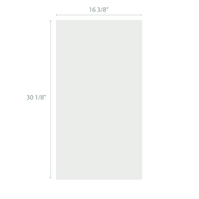 Porte d'armoire pour cabinet BELLINA de 16,5 x 30 po en MDF, blanc mat