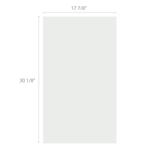 Porte d'armoire pour cabinet BELLINA de 18 x 30 po en MDF, blanc mat