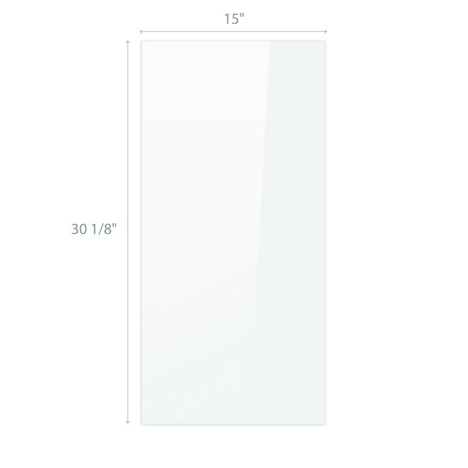 Porte d'armoire pour cabinet BELLINA de 15 x 30 po en MDF, blanc lustré