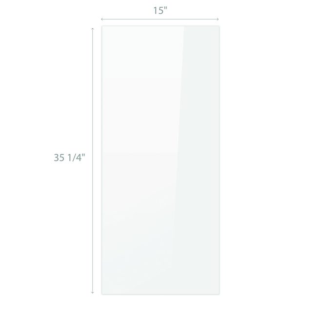 Porte d'armoire pour cabinet BELLINA de 15 x 35 po en MDF, blanc lustré